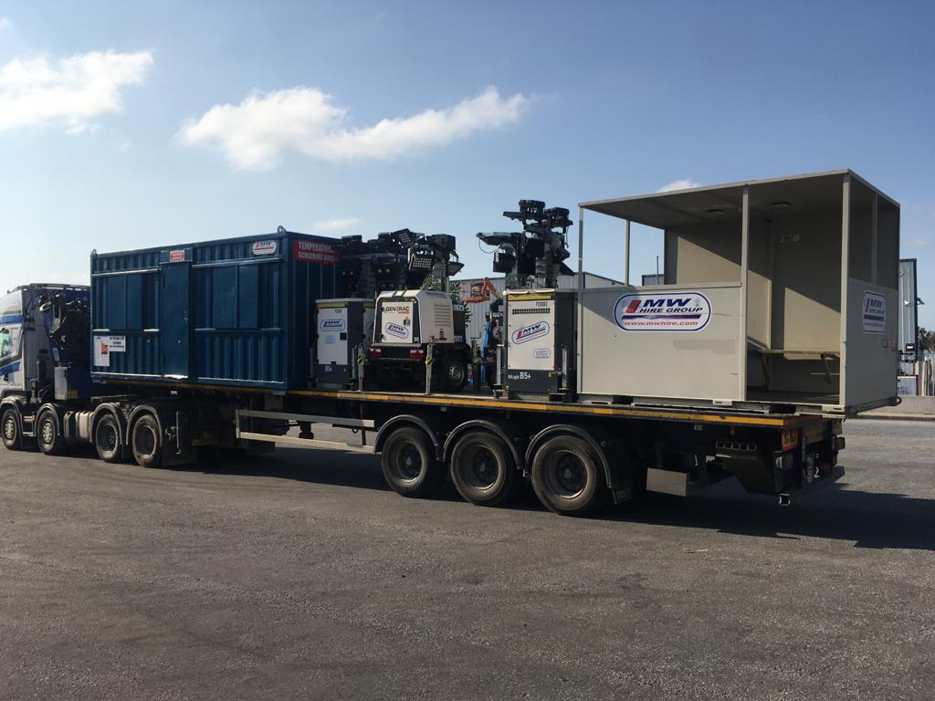 Load of kit heading out on a rental project